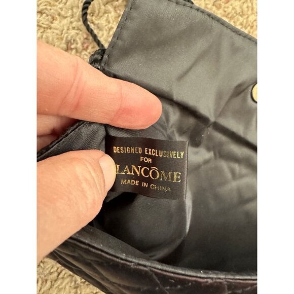 Lancome Black Purse made for‎ Lancome vintage shoulder strap small quilted - Picture 6 of 8